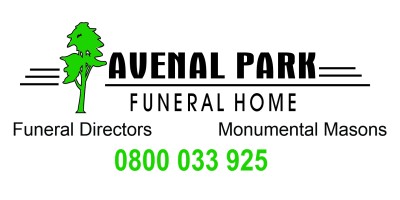 Avenal Park Funeral Home logo, contact at 0800 033 925